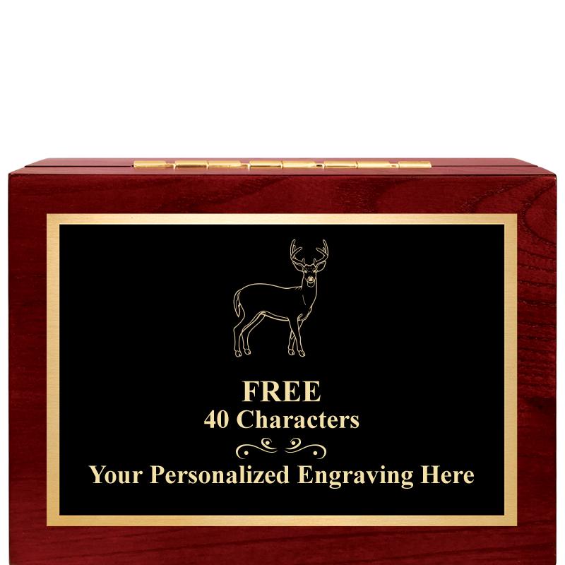 7"Wx3"H WD KEEPSAKE BX W PLATE