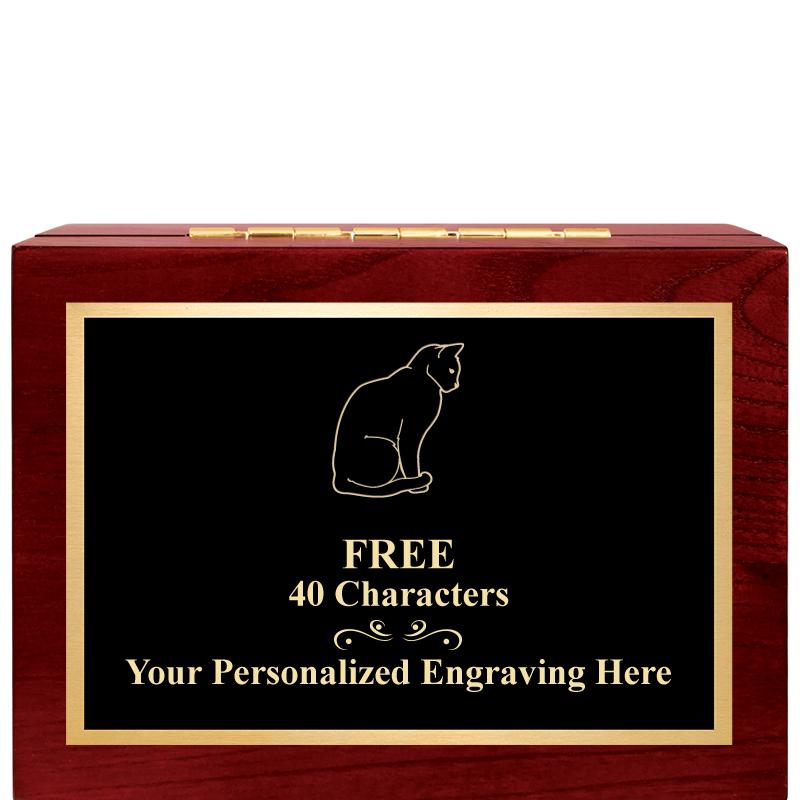 7"Wx3"H WD KEEPSAKE BX W PLATE