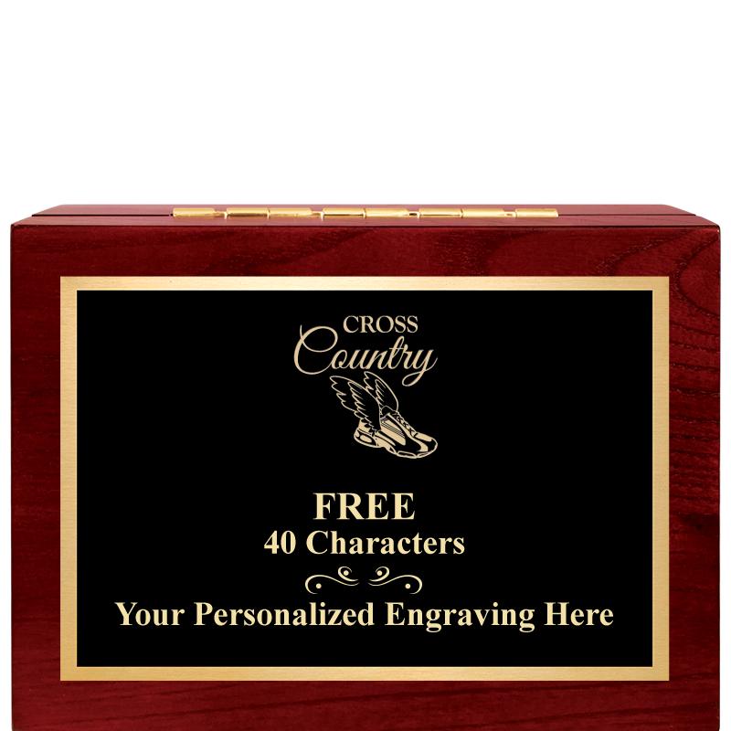 7"Wx3"H WD KEEPSAKE BX W PLATE