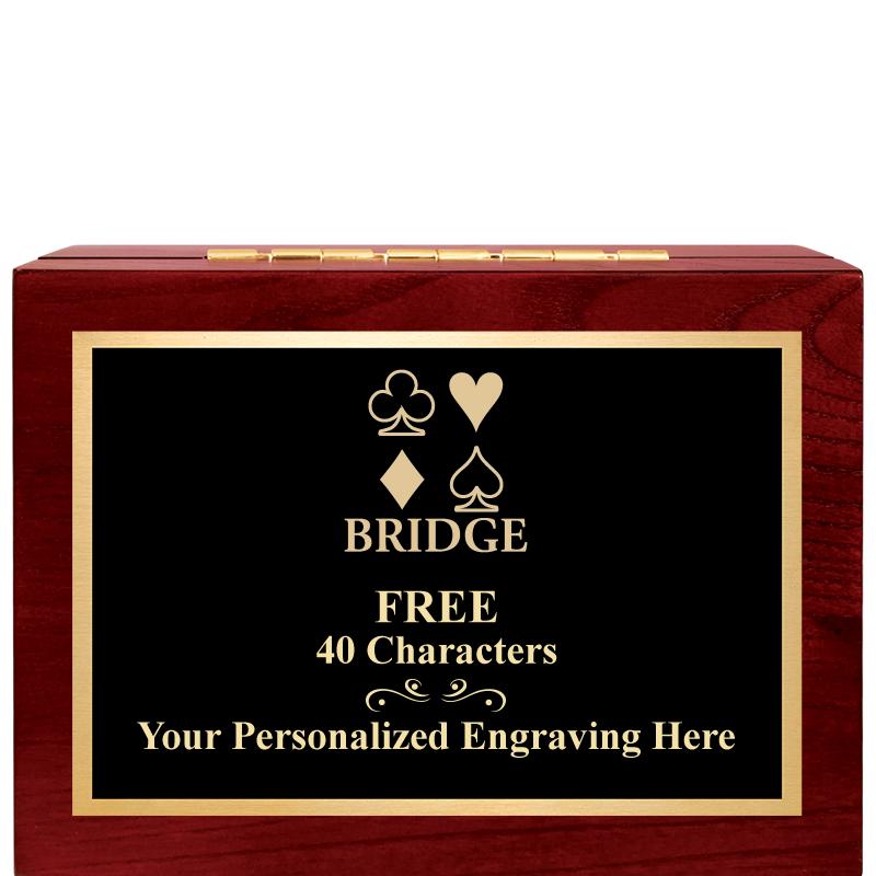 7"Wx3"H WD KEEPSAKE BX W PLATE