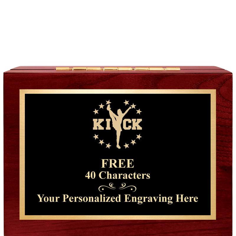 7"Wx3"H WD KEEPSAKE BX W PLATE