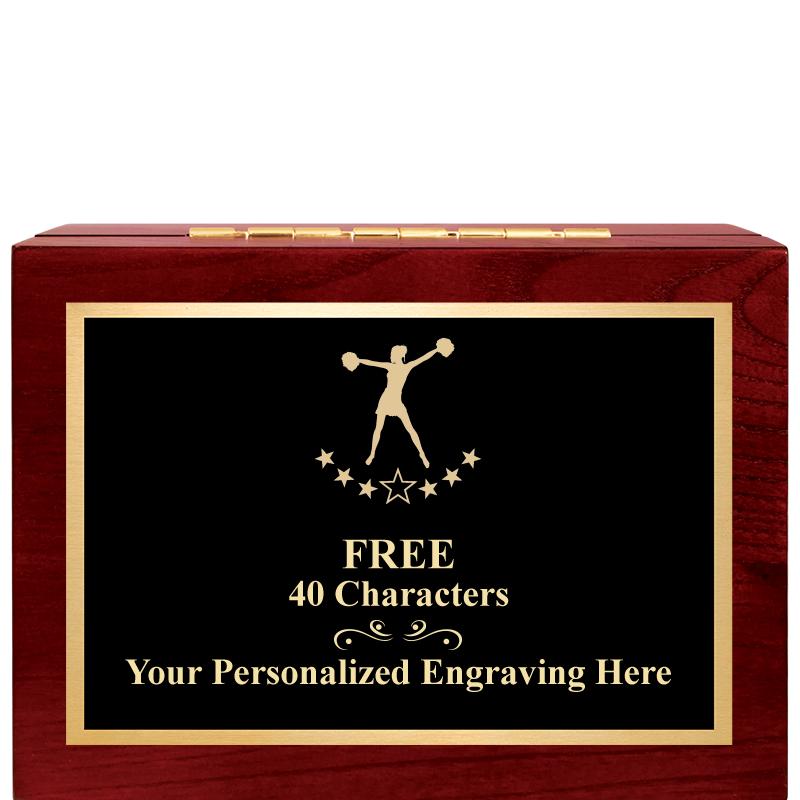 7"Wx3"H WD KEEPSAKE BX W PLATE