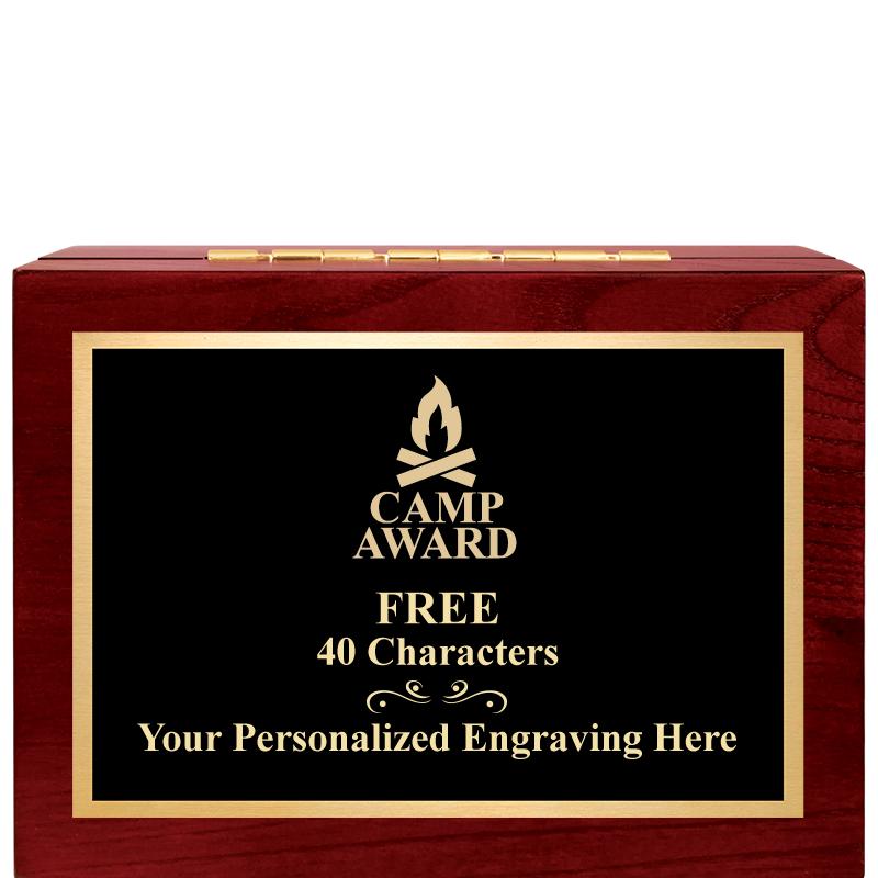 7"Wx3"H WD KEEPSAKE BX W PLATE