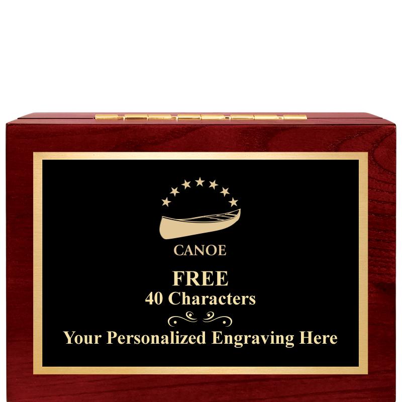 7"Wx3"H WD KEEPSAKE BX W PLATE