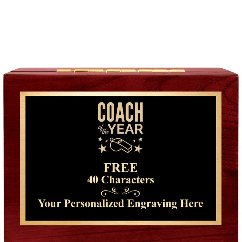 7"Wx3"H WD KEEPSAKE BX W PLATE