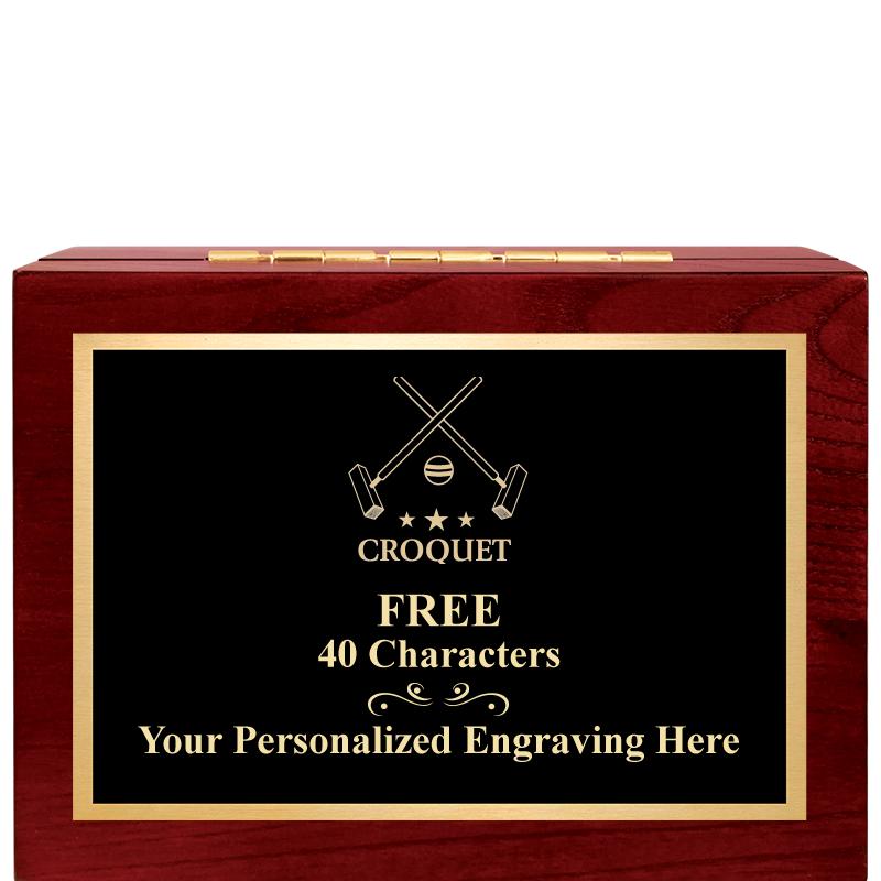 7"Wx3"H WD KEEPSAKE BX W PLATE