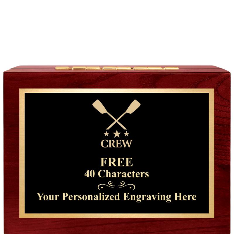 7"Wx3"H WD KEEPSAKE BX W PLATE