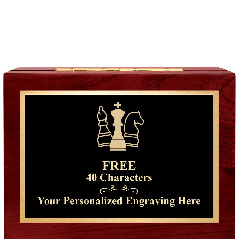 7"Wx3"H WD KEEPSAKE BX W PLATE