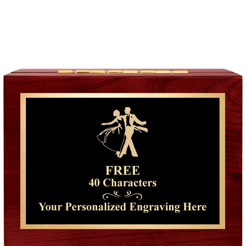 7"Wx3"H WD KEEPSAKE BX W PLATE