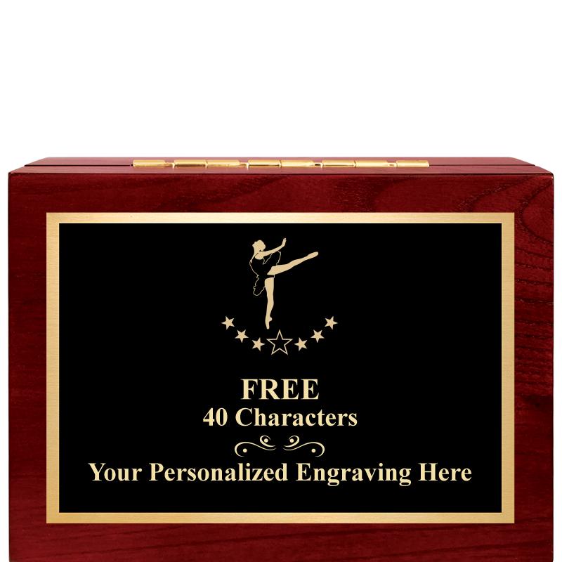 7"Wx3"H WD KEEPSAKE BX W PLATE