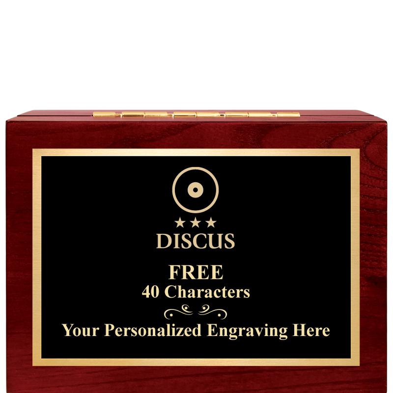 7"Wx3"H WD KEEPSAKE BX W PLATE