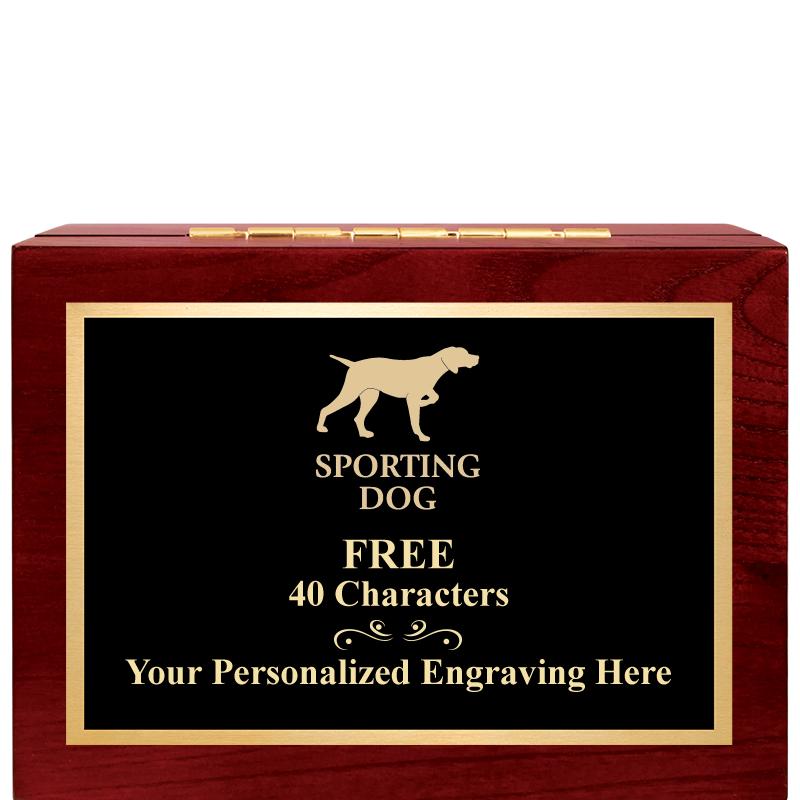 7"Wx3"H WD KEEPSAKE BX W PLATE