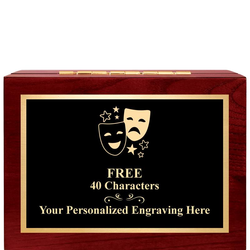 7"Wx3"H WD KEEPSAKE BX W PLATE