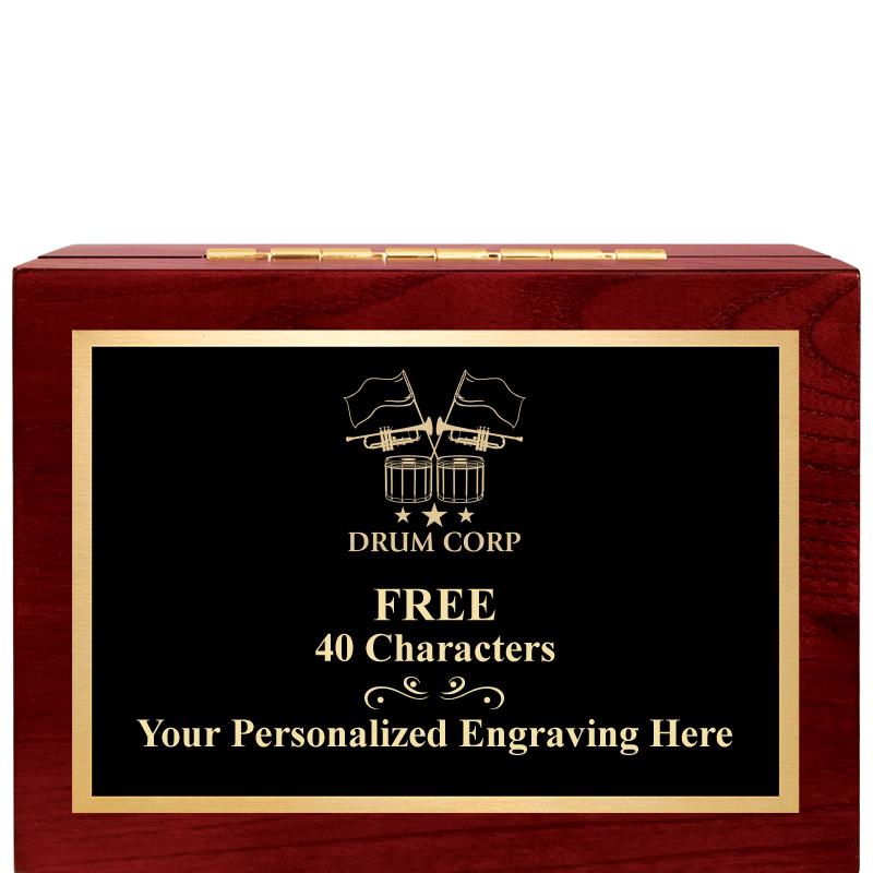 7"Wx3"H WD KEEPSAKE BX W PLATE