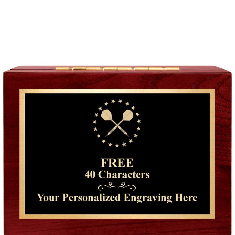 7"Wx3"H WD KEEPSAKE BX W PLATE