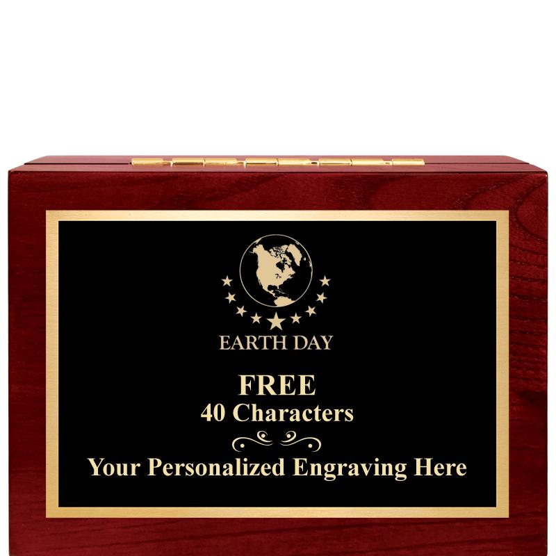 7"Wx3"H WD KEEPSAKE BX W PLATE