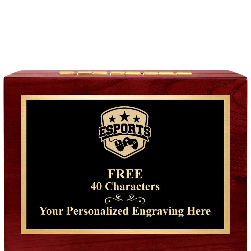 7"Wx3"H WD KEEPSAKE BX W PLATE