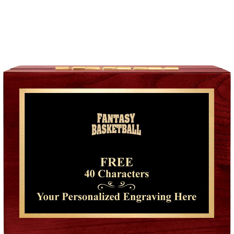 7"Wx3"H WD KEEPSAKE BX W PLATE