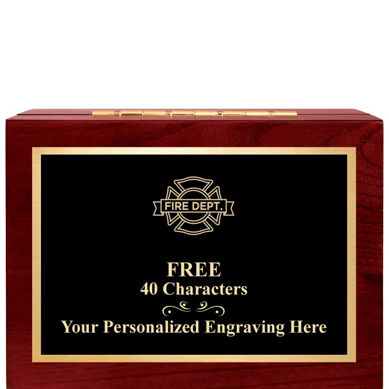 7"Wx3"H WD KEEPSAKE BX W PLATE