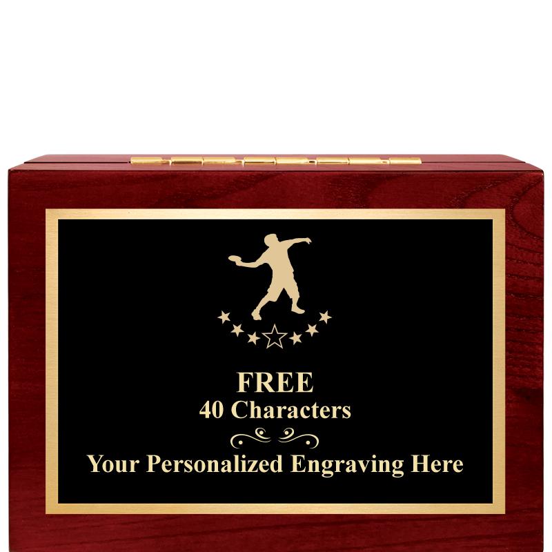 7"Wx3"H WD KEEPSAKE BX W PLATE