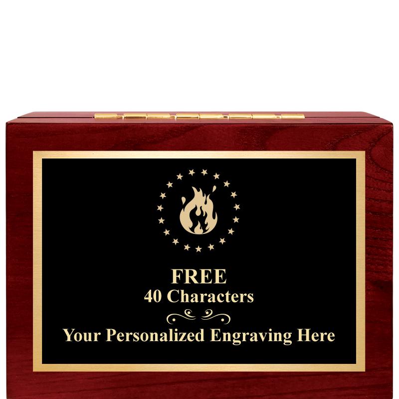 7"Wx3"H WD KEEPSAKE BX W PLATE