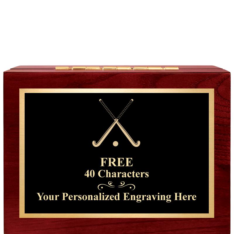 7"Wx3"H WD KEEPSAKE BX W PLATE