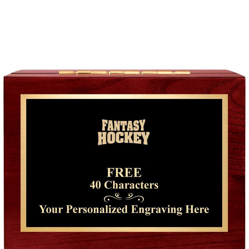 7"Wx3"H WD KEEPSAKE BX W PLATE