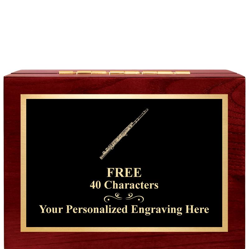 7"Wx3"H WD KEEPSAKE BX W PLATE