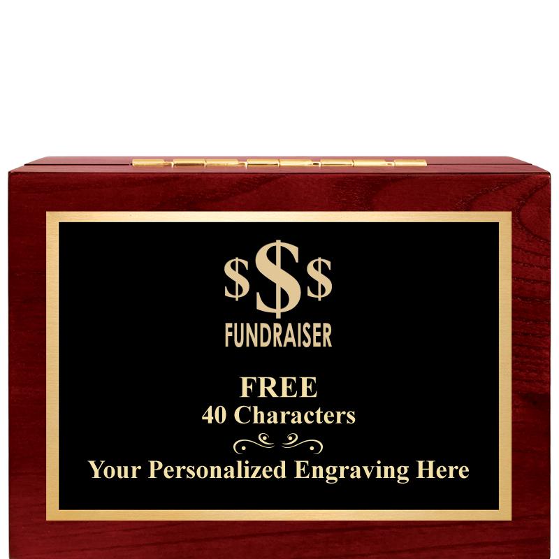 7"Wx3"H WD KEEPSAKE BX W PLATE