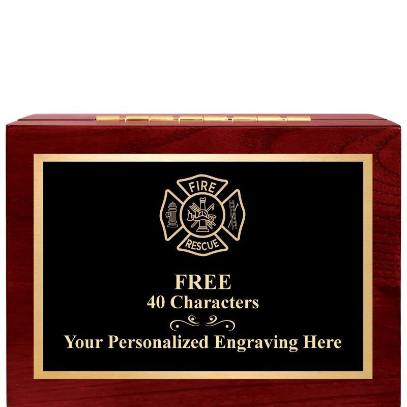 7"Wx3"H WD KEEPSAKE BX W PLATE