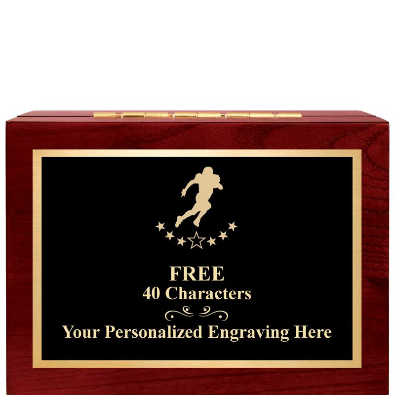 7"Wx3"H WD KEEPSAKE BX W PLATE