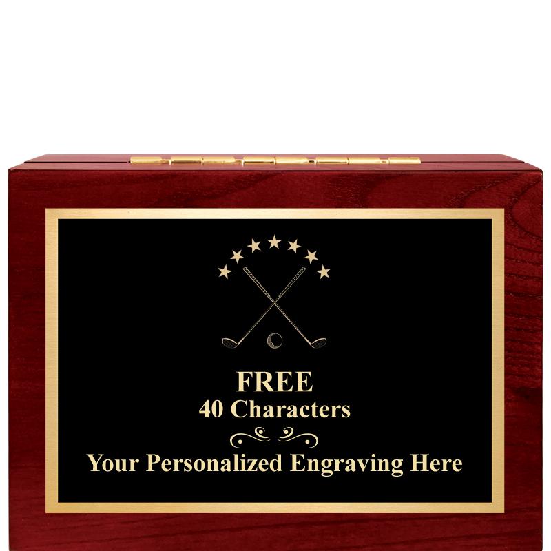 7"Wx3"H WD KEEPSAKE BX W PLATE