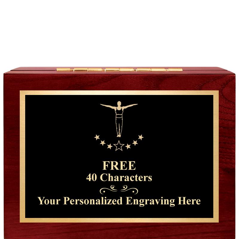 7"Wx3"H WD KEEPSAKE BX W PLATE