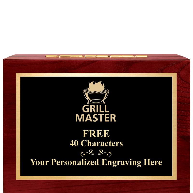 7"Wx3"H WD KEEPSAKE BX W PLATE