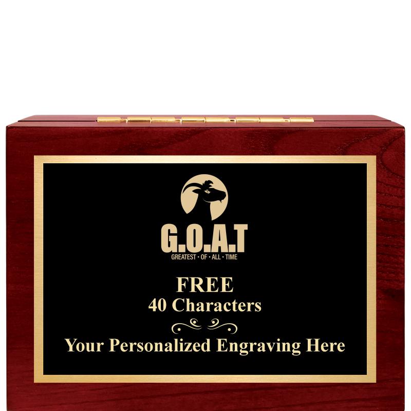 7"Wx3"H WD KEEPSAKE BX W PLATE