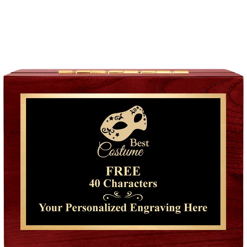 7"Wx3"H WD KEEPSAKE BX W PLATE