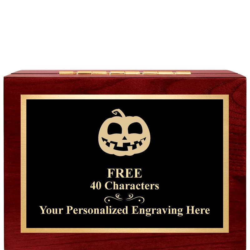 7"Wx3"H WD KEEPSAKE BX W PLATE