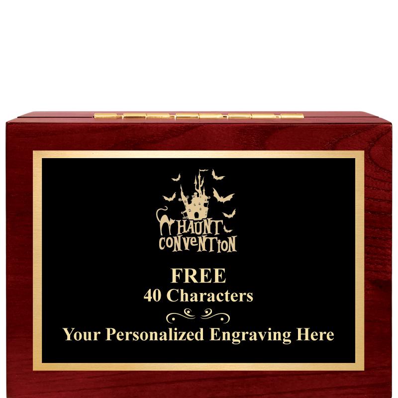 7"Wx3"H WD KEEPSAKE BX W PLATE