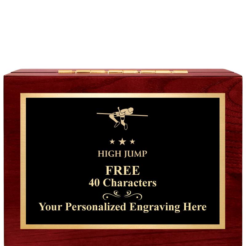 7"Wx3"H WD KEEPSAKE BX W PLATE