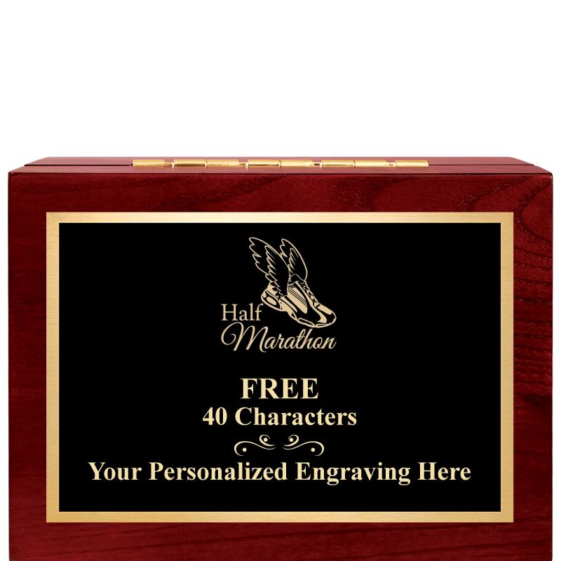 7"Wx3"H WD KEEPSAKE BX W PLATE