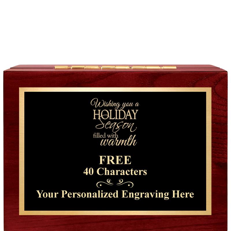 7"Wx3"H WD KEEPSAKE BX W PLATE