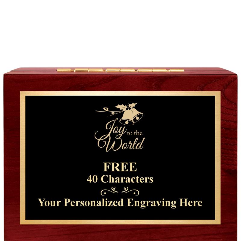 7"Wx3"H WD KEEPSAKE BX W PLATE