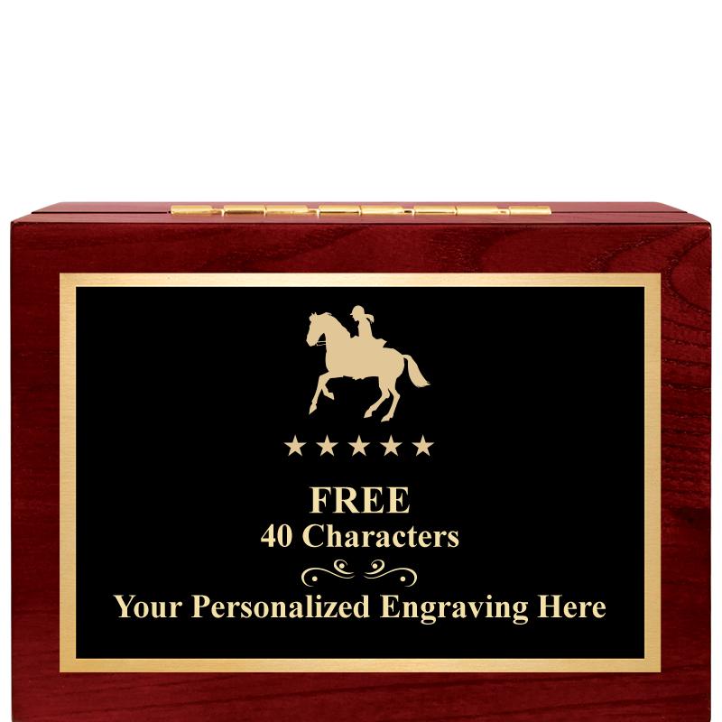 7"Wx3"H WD KEEPSAKE BX W PLATE