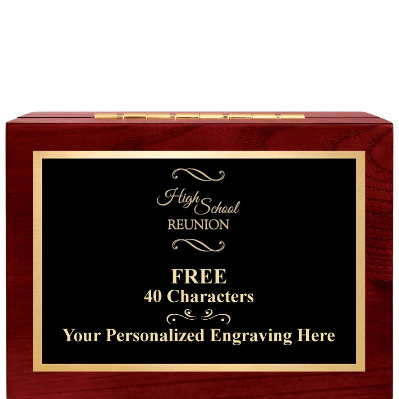 7"Wx3"H WD KEEPSAKE BX W PLATE