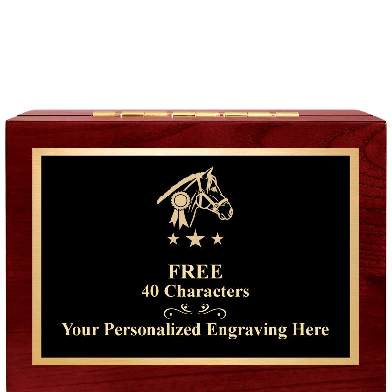 7"Wx3"H WD KEEPSAKE BX W PLATE