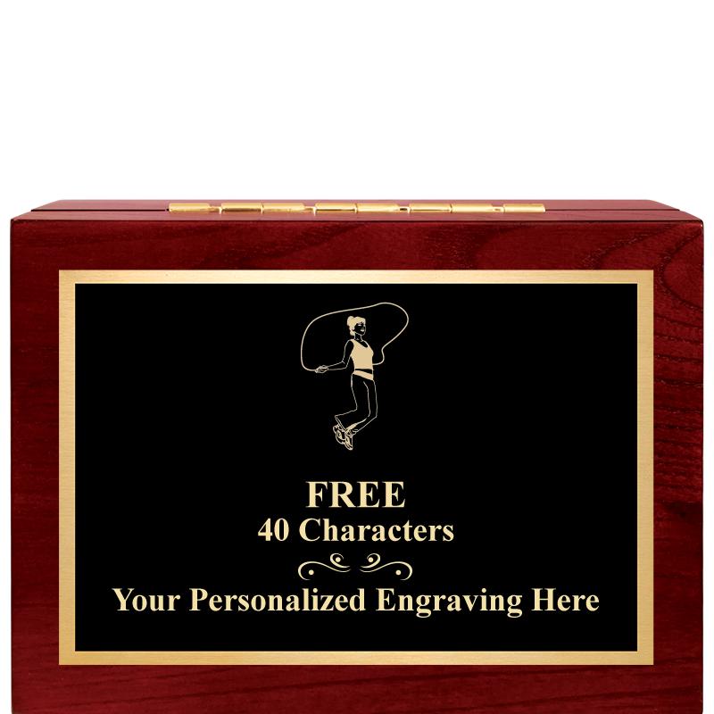 7"Wx3"H WD KEEPSAKE BX W PLATE