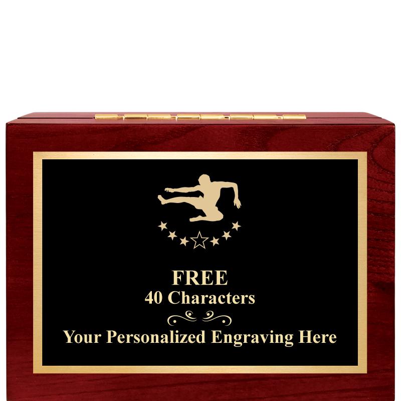 7"Wx3"H WD KEEPSAKE BX W PLATE