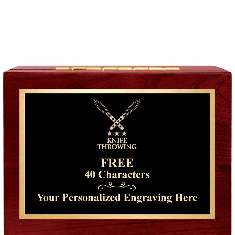 7"Wx3"H WD KEEPSAKE BX W PLATE