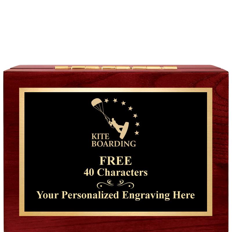 7"Wx3"H WD KEEPSAKE BX W PLATE