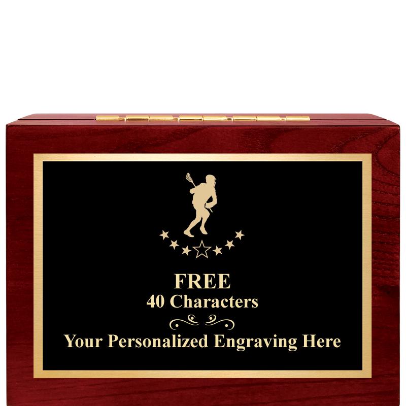 7"Wx3"H WD KEEPSAKE BX W PLATE